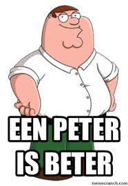 Een Peter is beter